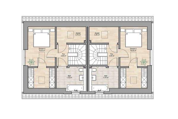 Dachgeschoss Alternative 3