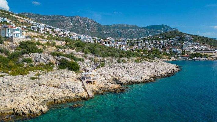 Luxury Seafront Villa with Private Pier in Kaş Kalkan