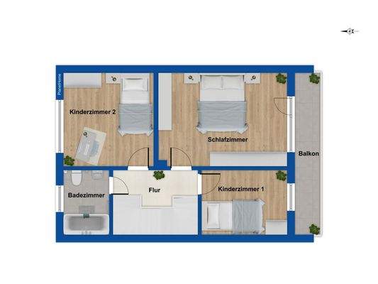 Grundriss Obergeschoss