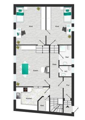 Grundriss Obergeschoss 