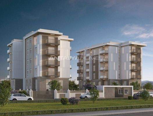 Apartments in a Complex with Pool and Security in Kepez Antalya