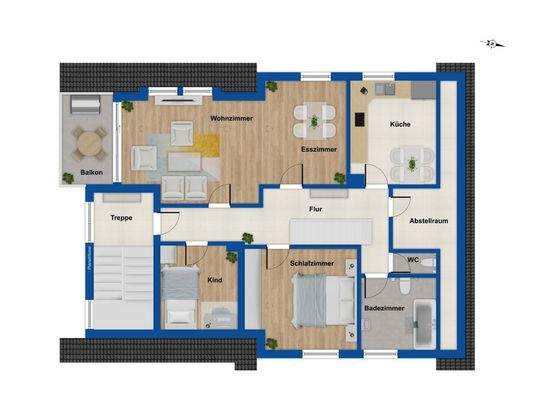 Grundriss - Dachgeschoss