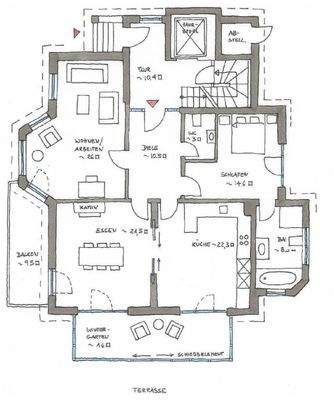 Grundriss Hochparterre