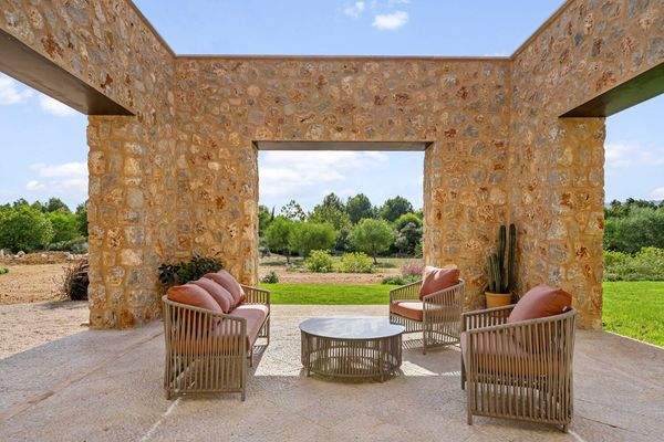 Sitzecke vor dem Wohnzimmer