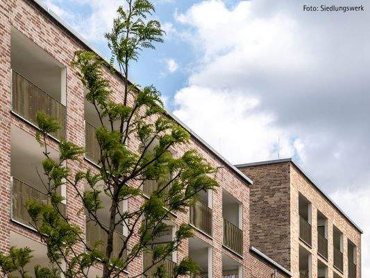 Baufortschritt Haus 3: Detailaufnahme der Fassade