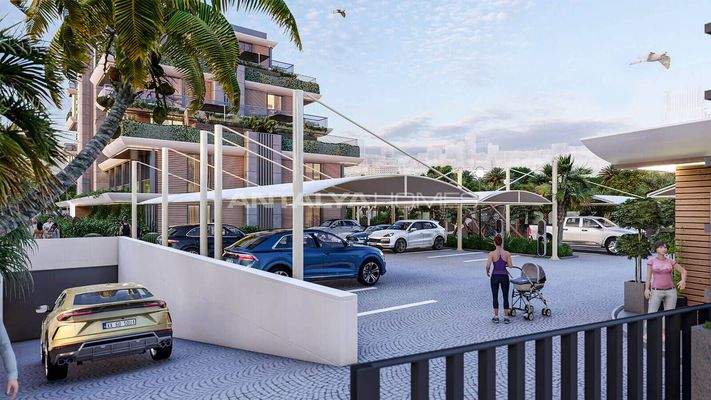 Flats in Project with Communal Pool in Antalya Altintas