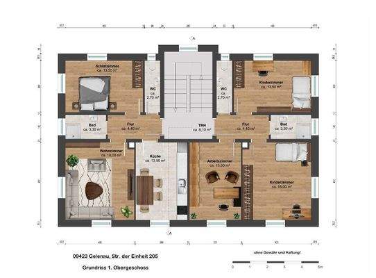 Grundriss Obergeschoss