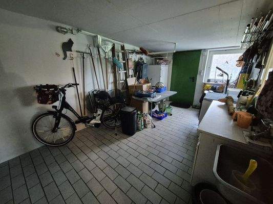 Werkstatt im Erdgeschoss