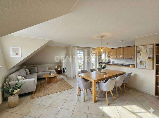 Wohn- Essbereich visualisiert