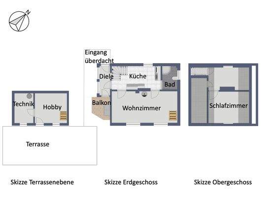 Skizze Grundrisse Ringstr. Zeuthen