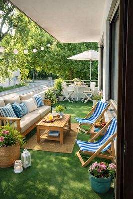 Balkon sommerliche Impression