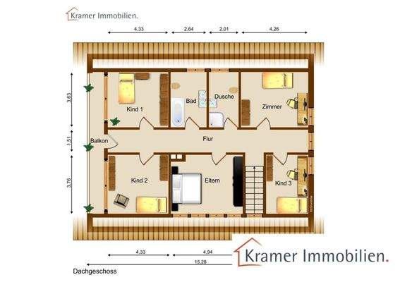 Grundriss Dachgeschoss