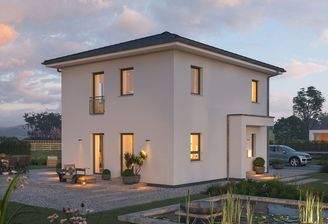 Stadtvilla mit vielen Fenstern