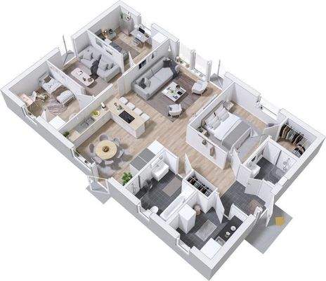 3D-Ansicht - Grundriss