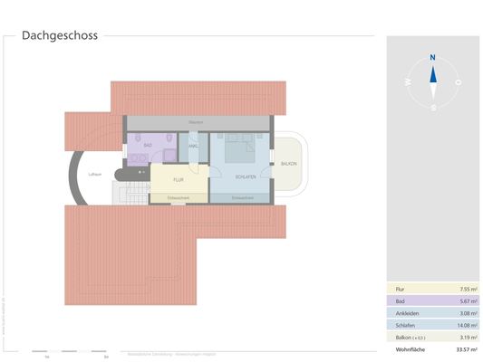 Grundriss Dachgeschoss