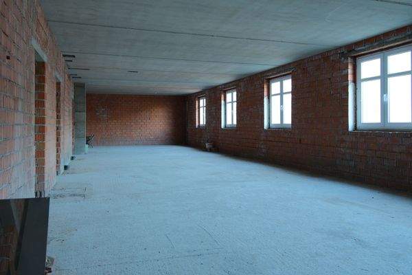 Rohbau im 1. OG des Neubaus