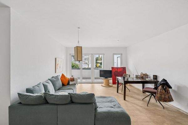 Der Wohnzimmerblick aus der Küche