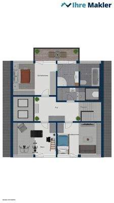 Grundriss Obergeschoss