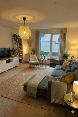 Wohnzimmer Beispielmöblierung