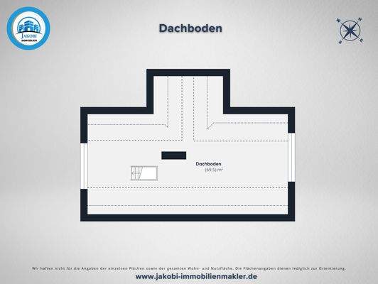 Grundriss Dachboden
