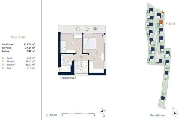 Obergeschoss & Lageplan