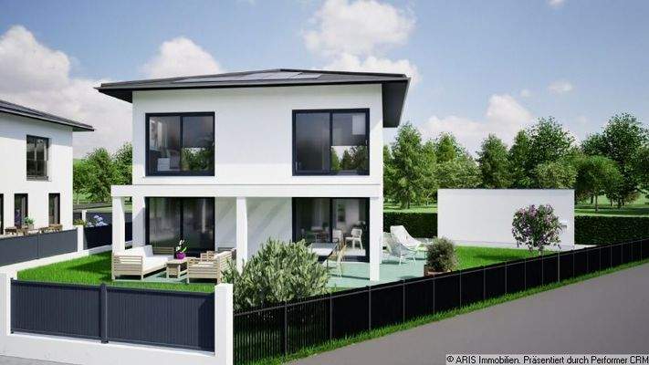 Hausansicht West_Planungsbeispiel_Garagenplatzierung wird noch geändert