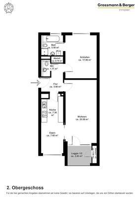 Grundriss 2. Obergeschoss