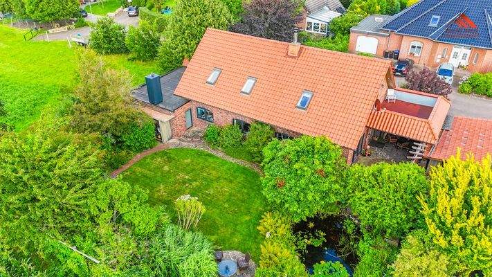 Hausansicht - Luftaufnahme 