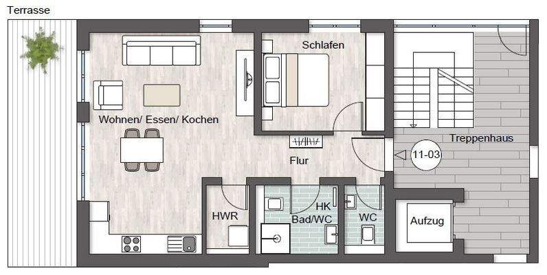 Grundriss Wohnung