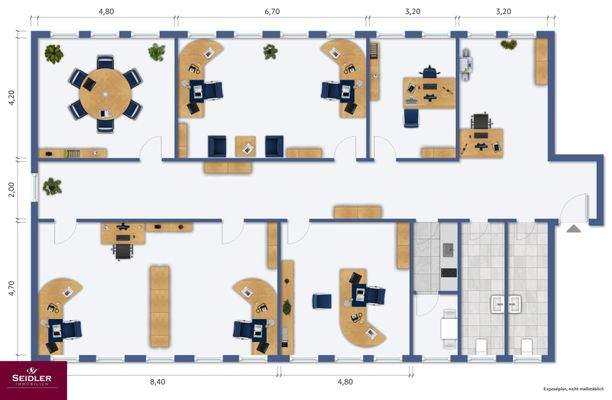 Illustrierter Grundriss