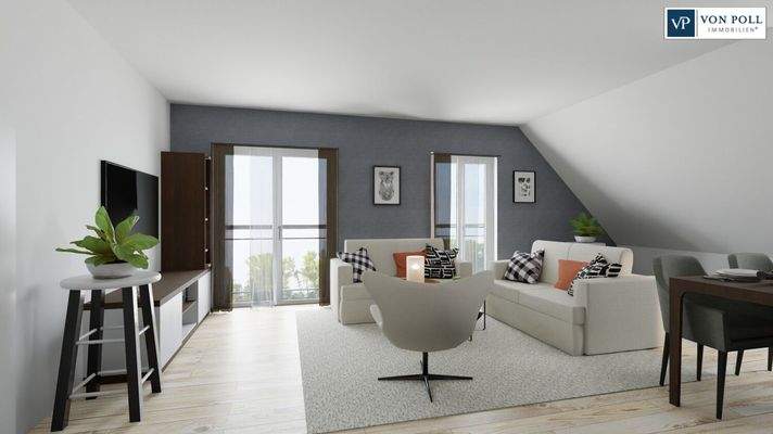 Ansicht Wohnen / Essen / Kochen