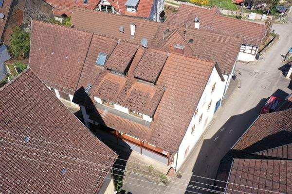 Hausansicht Vogelperspektive