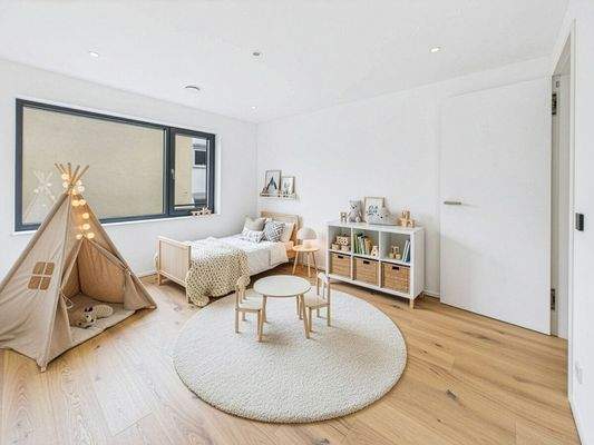 Kinderzimmer im Obergeschoss (Visualisierungsbeispiel)