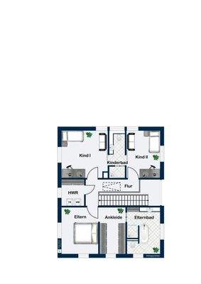 Grundriss Obergeschoss