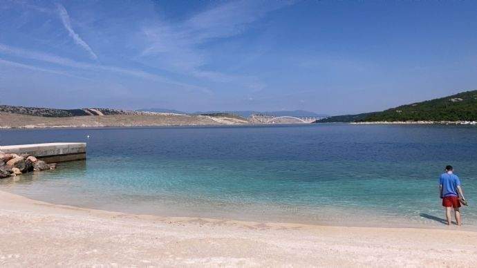 Blick zur Insel Krk - Brücke
