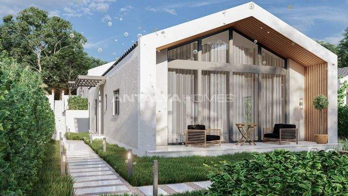 3-Bedroom Detached Houses with Pool in Mugla Seydikemer