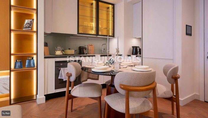 Apartments in a Complex Near Metro Station in Umraniye Istanbul