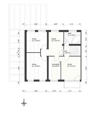 Grundriss Obergeschoss