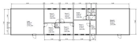 Erlangen Halle, Erlangen Hallenfläche