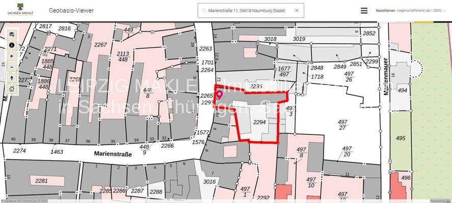 Flurkarte klein (markiert)