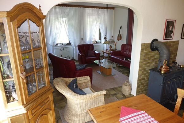 Blick ins Wohnzimmer EG