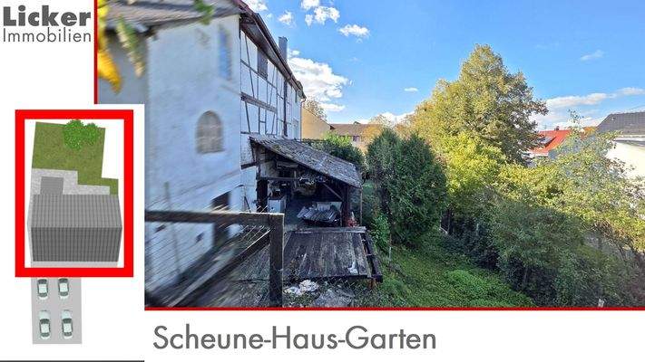 Scheune-Haus-Garten