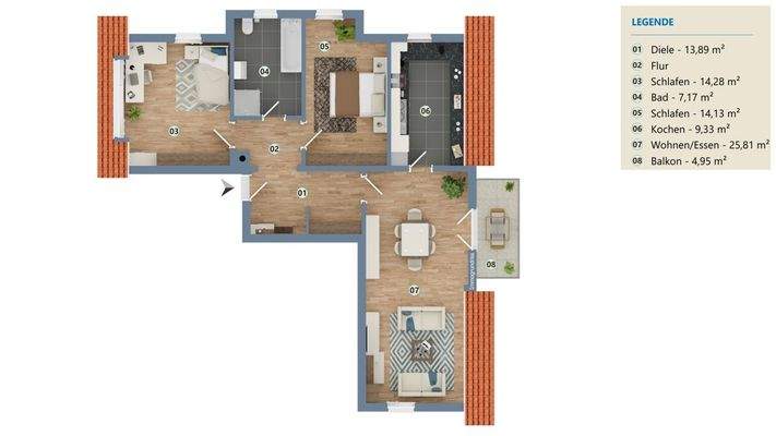 Viel Platz für die ganze Familie