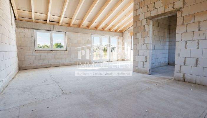 Wohn-Essbereich -Aktuelle Bauphase