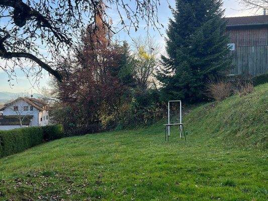 Blick Richtung Süden zu den Bergen