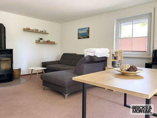 Wohnzimmer mit Kaminofen