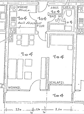 Grundriss Wohnung 104