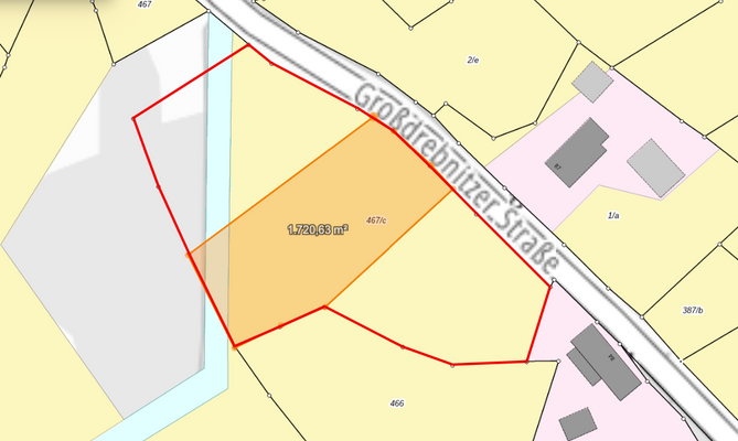 Baufenster 2 bei Dreiteilung