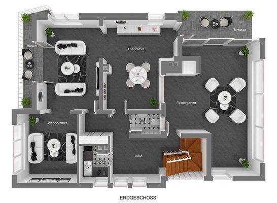 Grundriss Erdgeschoß