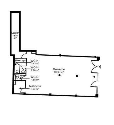 Grundriss EG, ca. 128 qm